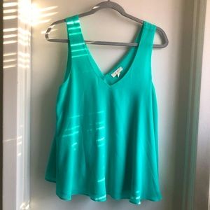 Sheer Turquoise Tank top